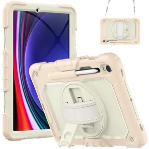 Tablet Case For Samsung Galaxy Tab S9 Ultra 14.6 inch SM X910/X916B/X918U Case Protection Tablets Back Cover With Holder straps