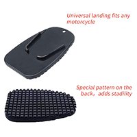 Support de béquille latérale personnalisé avec logo pour moto – Plaque de stabilisation pour stationnement sur asphalte chaud