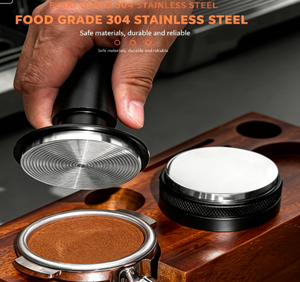 Tamper de Café 2 en 1 con Resorte, Distribuidor Magnético de Agujas de 58 mm, Herramienta de Café Espresso para <span class=keywords><strong>Barista</strong></span> - Product Image 1