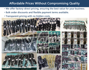 Paquetes de cabello virgen crudo camboyano vietnamita de 20 pulgadas Color natural 100% cabello humano estilo de cabello rizado birmano al agua - Product Image 5