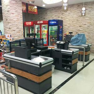 Comptoir de <span class=keywords><strong>caisse</strong></span> de supermarché Dragonshelf, table de <span class=keywords><strong>caisse</strong></span> enregistreuse, bureau de caissier - Product Image 2
