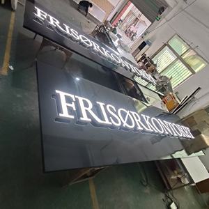 Lettres lumineuses en acrylique LED personnalisées pour l'extérieur, lettres en relief 3D, logo publicitaire, <span class=keywords><strong>décoration</strong></span> murale de magasin, éclairées - Product Image 2