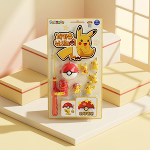 Jeu de pêche magnétique en plastique Pokemon Pikaed, canne à pêche coréenne pour enfants, jouet éducatif d'imitation sur le thème de l'anime - Product Image 3