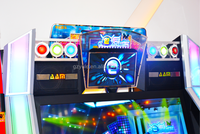 Machine de jeu d'arcade à monnayeur pour la danse, pour centres commerciaux et parcs d'attractions, Super Music, 2 joueurs, modèle E Dancing