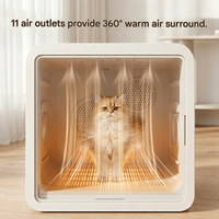 Séchoir intelligent pour animaux de compagnie 82L Grande capacité en PP Silencieux Double moteur Chambre de séchage intelligente pour chats et chiens