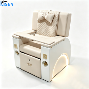 Juego de Muebles de Belleza para Salón de Uñas KISEN, Mesa de Manicura, Silla de Manicura, Mesa de Pedicura, Silla de Spa con Masaje - Product Image 1