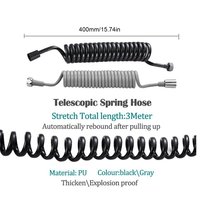 1.5/2/3m tuyau de douche télescopique tuyau à ressort en spirale toilette Bidet pulvérisateur ligne téléphonique tuyau de plomberie accessoires de salle de bain