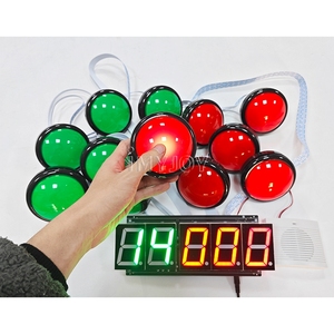 Jeux de fête de stand de fête foraine de parc d'attractions, défis interactifs de bouton-poussoir <span class=keywords><strong>LED</strong></span>, entraînement à la réaction, pods lumineux - Product Image 5
