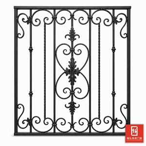 Grilles <span class=keywords><strong>de</strong></span> sécurité décoratives modernes en fer forgé pour appartements avec fonction antivol et design en fer forgé sculpté - Product Image 1