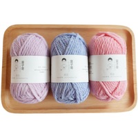 Fil à tricoter 100% laine pure, tricoté à la main, épais 5 mm, motif teint fantaisie, pour tricoter manteaux, écharpes, pulls