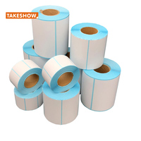 Rouleau d'étiquettes autocollantes thermo-colorées, papier pour transfert de chaleur, code barre