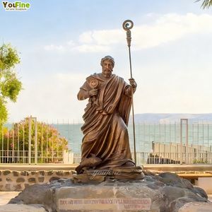 YOUFINE - Estatua de San Pedro de Bronce Fundido a Tamaño Real para Exteriores, Escultura Religiosa para Iglesia - Product Image 2