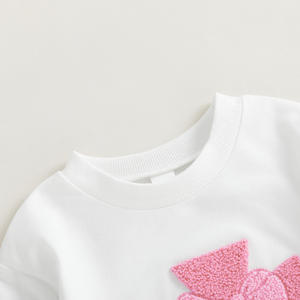 2026 Vêtements <span class=keywords><strong>pour</strong></span> bébés religieux : <span class=keywords><strong>Barboteuse</strong></span> sweat à manches longues <span class=keywords><strong>pour</strong></span> bébés filles, style Coquette, avec motif croix et nœud, <span class=keywords><strong>pour</strong></span> baptême - Product Image 4