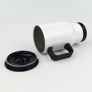 Borraccia sportiva in acciaio inox bianco, disponibile in Spagna, per stampa a sublimazione a trasferimento termico, per regali promozionali personalizzati - Product Image 6