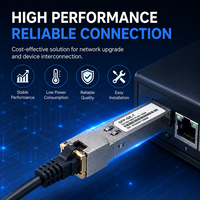 1000Base-T Bakır SFP Modülü 10/100/1000Mbps RJ45 Ethernet SFP Alıcı-Verici Modülü Birden Fazla Markayla Uyumlu