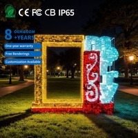 Cadre photo géant à LED pour l'affichage extérieur de Noël et d'Halloween IP65 Rated Durable Motif Lights for Mall Events Festive Appeal
