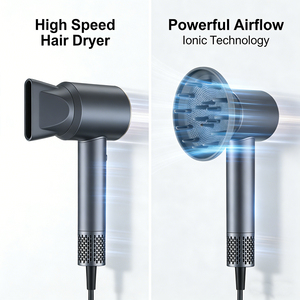 Secador de Pelo Digital Inteligente Iónico de 1600W con Pantalla LCD Profesional para Cabello Rizado, con Difusor, Tecnología de Peinado Avanzada de Alta Velocidad - Product Image 1