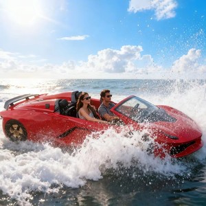 Bateau électrique polyvalent 4 places avec silhouette de supercar pour les loisirs côtiers, la photographie et l'exploration aquatique décontractée - Product Image 2