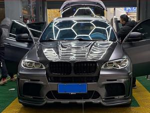 Kit carrosserie large style Hamann à montage direct pour BMW X6 E71 08-13 – Ensemble de pare-chocs en PU/PP avec extensions d'ailes et jupes latérales - Product Image 3