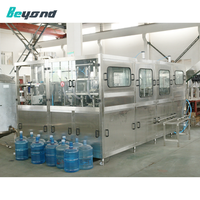 Machine à laver à triple action de 5 gallons 100 BPH avec buse de remplissage de 4 gallons pour usine de boissons