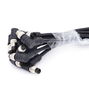 Connecteur de câble circulaire électronique M8, 4, 5, 6 broches, étanche IP67, à visser, mâle/femelle, prise industrielle, alimentation LED <span class=keywords><strong>CuZn</strong></span> - Product Image 1