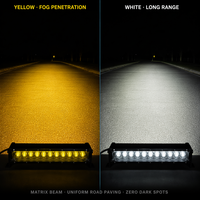 Barre lumineuse LED matricielle 6-58 pouces 27-270W à rangée unique pour éclairage routier IP67 universelle pour camions, SUV, toit et pare-chocs, certifiée CE, du fabricant