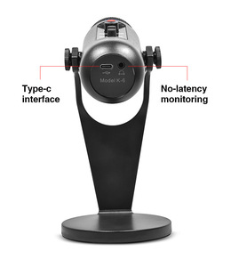 Set de Micrófono USB BHA K-6 para Teléfono Móvil y Computadora, Universal para Transmisión en Vivo, Transmisión de Juegos, Monitoreo en Tiempo <span class=keywords><strong>Real</strong></span>, OTG - Product Image 5