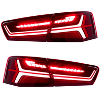 Pour Audi A6 C7 2012 2013 2014 2015, mise à niveau des feux arrière LED, style C7PA 2018, clignotants dynamiques séquentiels, ensemble de feux arrière rouges