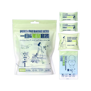 Uukkg <b>Compressed</b> <b>Towel</b> Single Use Portable Travel Size Rectangle Solid Color Disposable Bath <b>Towel</b> For General Use - Product Image 3