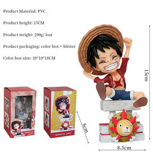 Figuras DE ACCIÓN DE PVC de 16cm, juguetes Thousand Sunny Luffy Zoro Sanji, modelo Q versión, escritorio para niños, decoración de coche, regalos de <span class=keywords><strong>Anime</strong></span> - Product Image 2