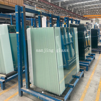 Vidrio templado para la división de bao gabinetes de cocina precio de vidrio templado de 10mm SriLanka 15mm Precio de vidrio templado