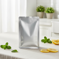 Pochette en plastique Mylar imprimée avec logo personnalisé, scellée sur trois côtés, jetable, thermoscellable, résistante à l'humidité, sac en aluminium laminé