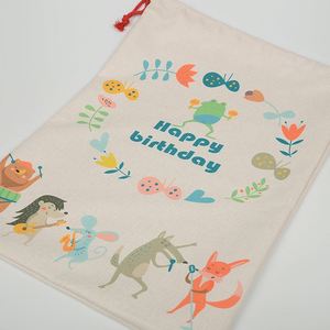 ถุงของขวัญลายสัตว์สำหรับงานปาร์ตี้เด็ก ขนาด 45x63 ซม. ยี่ห้อ High King Linen สำหรับบรรจุของขวัญวันเกิด - Product Image 4