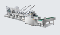 Machine d'emballage de vaisselle à grande vitesse pour les ensembles de couverts en plastique et en bois, les serviettes en papier et les emballages individuels pour restaurants