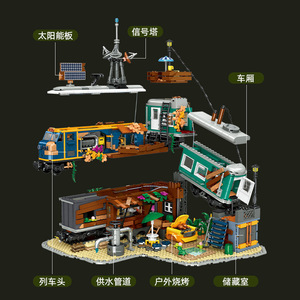GANRAKU Historical Buildings Modular Building Set 40 Pieces ABS Plastic 1:<b>8</b> Scale for Age <b>8</b>-13 Adult Collectors - Product Image 3