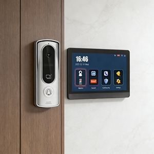 Sonnette de porte intelligente avec caméra vidéo HD en temps réel, aspect élégant de 10 pouces, vidéophone pour appartements locatifs - Product Image 1