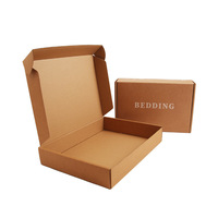 Échantillon gratuit Boîte postale d'emballage en carton ondulé de couleur rose avec logo personnalisé Boîte d'expédition Boîte de papier