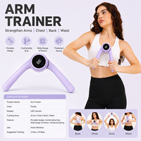Fortalecedor de Agarre Inteligente con Contador para Mujeres, Ejercitador de Brazos Silencioso para el Hogar con Resistencia de Rebote para Entrenamiento de Fuerza