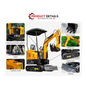 מיני מחפר epa מנוע kubota 1.5ton זחילה 1500 ק "ג משק חופר קטן למכירה - Product Image 3