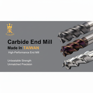 Fraise en carbure à 4 cannelures, revêtement en étain, ODM OEM pour fraisage CNC - Product Image 1