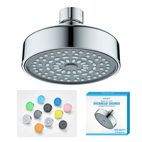 Système de pommeaux de douche de pluie de 10cm-Douche de salle de bain ronde murale avec finition chromée (usine de Ningbo)