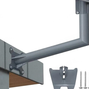 Kit de montaje en pared Dishy con pata de cabra gris Adaptador de poste largo Compatible con piezas de computadora Starlink Standard Dish V3 - Product Image 3