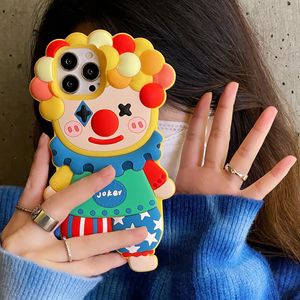 เคสโทรศัพท์ลายการ์ตูนโจ๊กเกอร์ 3 มิติ น่ารัก สนุกสนาน กันกระแทก สำหรับโทรศัพท์มือถือรุ่น 11 12 13 14 15 16 17 Pro Max - Product Image 1