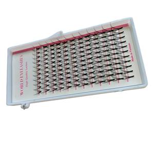 Extensiones de pestañas de cabello humano prefabricadas 7D Wispy al por mayor, longitud mixta alta Natural, largo y grueso, fácil aplicación C/D Curl Vietnam - Product Image 1