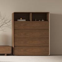 Buffet de salon de style japonais Buffet moderne en bois massif au design simple Buffet personnalisé