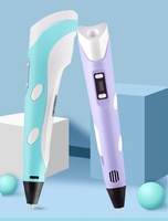 Stylo 3D OEM avec écran LED, filaments PLA DIY, jouet créatif, cadeau, stylo d'impression 3D pour enfants, dessin, stylo d'impression 3D