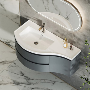 Favorite Odm Small con gabinetes Gabinete moderno Lavabo individual Espejo Baño Vanidad Agencia - Product Image 3