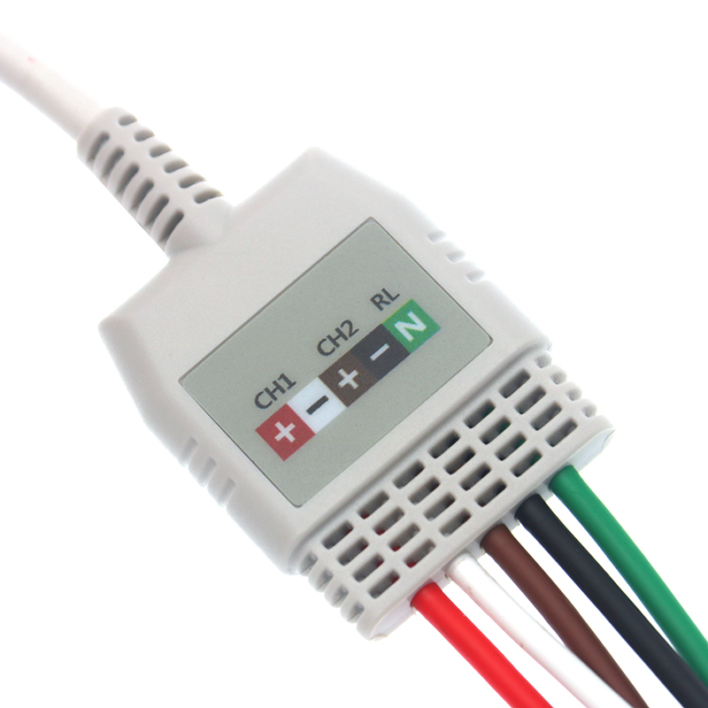 GE Seer 7 Leads Holter Recorder ECG Cable AHA Snap ECG Patient Cable 3