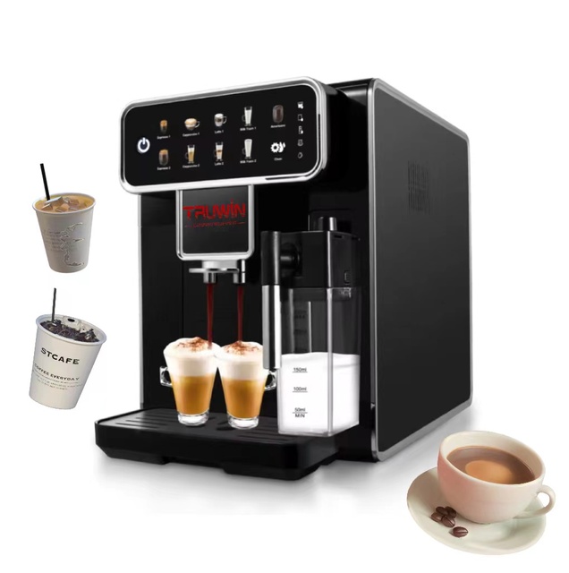 High Quality Turkish Style Automatic Smart Electric Espresso Coffee Machine Stainless Steel Brew System 15 Bars Pressure