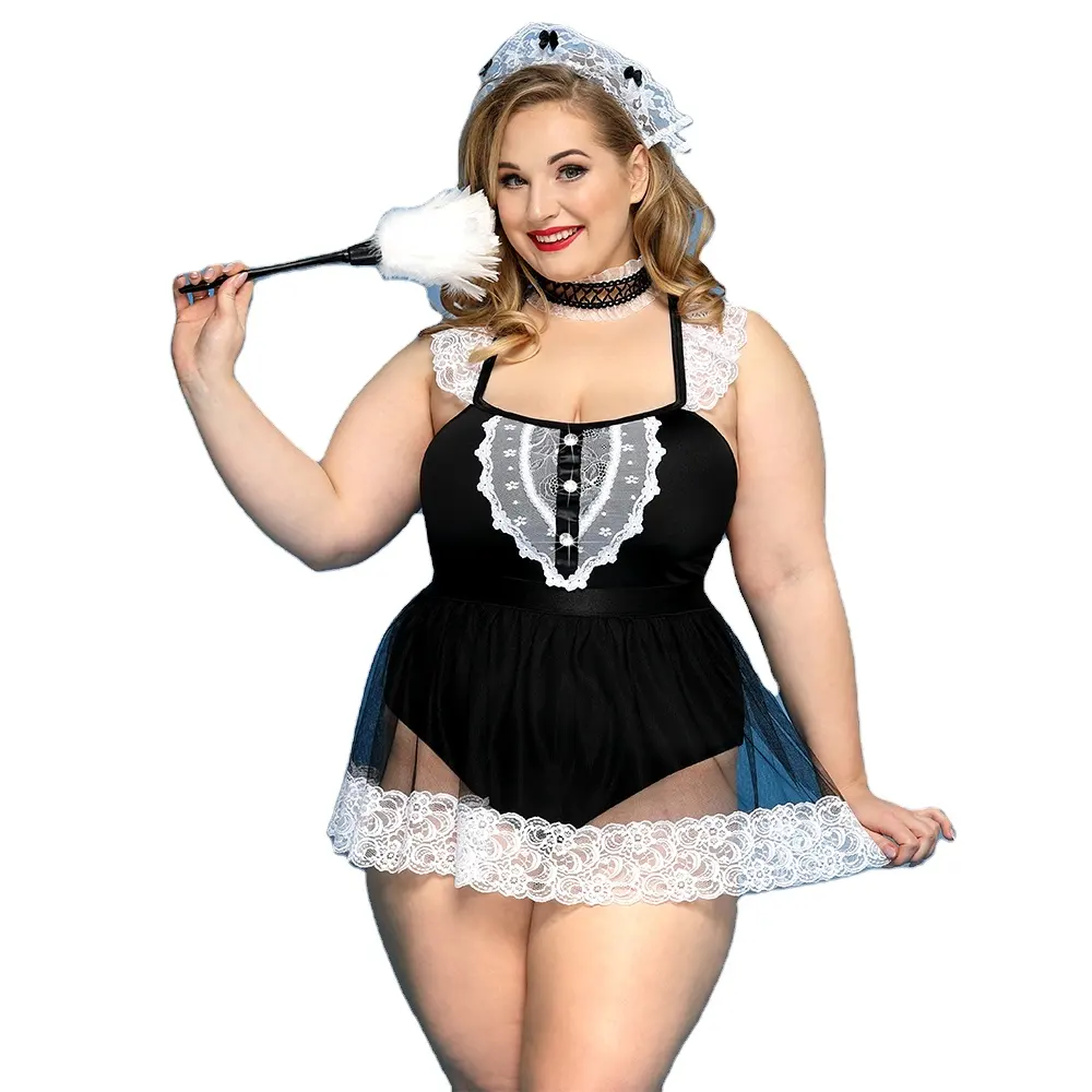 halloween plus size sex cute uniform classic french mini dress female lingerie sexy naughty philippines maid costume cosplay